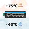 Poe Extender Industrial 4 Port Gigabit Ethernet with 90W PoE Input IEEE802.3af/at/bt PoE Output Repeater, 1 in 4 Out POE Booster for CCTV Camera, VOIP view 4
