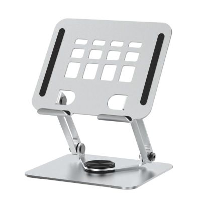 Adjustable Aluminum Tablets Stand 360 Degree Rotatable Desktop Holder Base and Heat Dissipation Bracket for Tablets