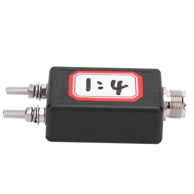 1:4 Mini Balun for HF Shortwave Antenna | 100W SSB Output & Plastic Shell | Outdoor QRP Station/Furniture Replacement | 60x36x26mm Compact Size