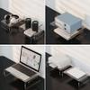 2PCS Monitor Riser, 12x8x3 Inch 1 Tier Clear Acrylic Computer Monitor Stand, Space-Saving Laptop Computer Stand with Storage, Non-slip Desk Shelf view 4