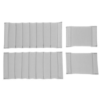balacoo 4pcs Photographic Bag Accessories Camera Bag Inserts Shock Vibration Soft Velvet Gray