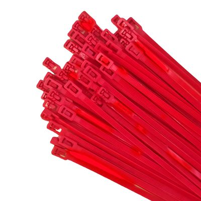 Aroono 250 PCS 8 Inch Reusable Zip Ties Red  Adjustable Cable Tie, 36 LBS Strength for Home, Car, Office & Wire Management (Self-Locking, Indoor/Outdoor Use)