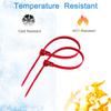 Aroono 250 PCS 8 Inch Reusable Zip Ties Red  Adjustable Cable Tie, 36 LBS Strength for Home, Car, Office & Wire Management (Self-Locking, Indoor/Outdoor Use) view 4