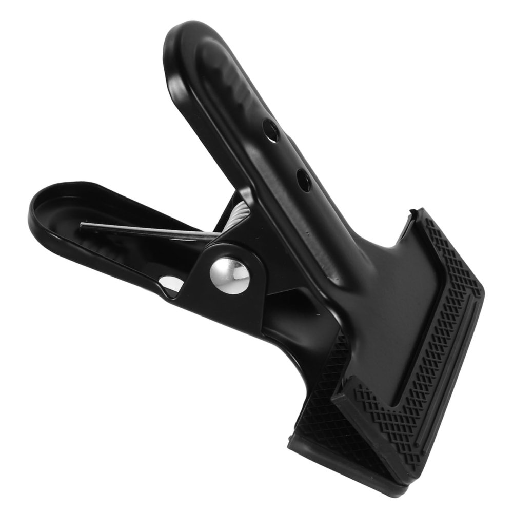 Angoily Shaped Metal Lamp Holder Clip Heavy Duty Spring Clamp for Photo Backdrops Durable and Robust Design Space Saving for Studio Lighting and Woodworking