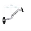 ADBWEKKF V62W-450 Wall Mount Full Motion Monitor Mount Arm Aluminum Mechanical Spring Arm Monitor Holder Support(Silver - 17cm Pole) view 4