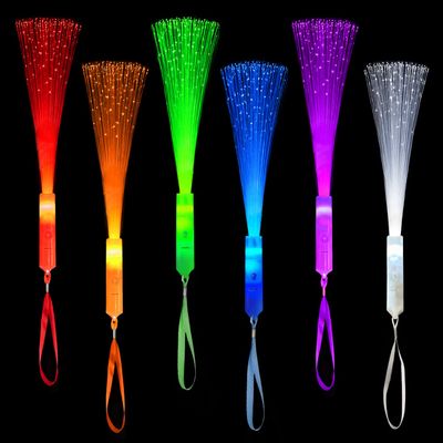 Glow in Dark Party Favors Supplies for Kids,12PCS Light Up Fiber Optic Wand