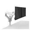 ADBWEKKF OL-2Z Desktop 17-32 Inch Dual Monitor Mount Arm Full Motion Aluminum Monitor Holder Gas Spring Arm Load 2-8kgs Each(Silver Grey) view 1