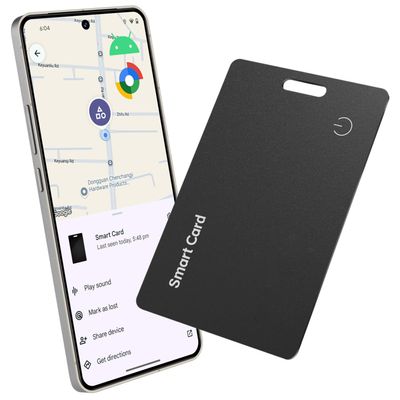 Reyke Wallet Tracker Android Card, Tracking Card Bluetooth Tracker for Android Phones, Compatible with Google Find My Device, Rechargeable Wallet Finder for Keys, Luggage, Backpack