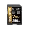 H-Flash v60 sd Card 256gb  260MB/s Read, 200MB/s Write, Ideal for 4K/8K HDR, and 360 Video, High-Performance SD Memory Cards for Cameras, Photographers & Content Curators (V60 256GB) view 1