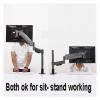 ADBWEKKF Heavy Duty Height Adjustable Gas Spring Monitor Holder Long Arm Sit Stand Working Station Monitor Support Mount Max.Loading 10kg view 2