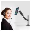 ADBWEKKF Heavy Duty Height Adjustable Gas Spring Monitor Holder Long Arm Sit Stand Working Station Monitor Support Mount Max.Loading 10kg view 4