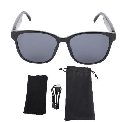 Brrnoo Smart Translation Glasses with AI Assistant Stereo Sound Multilingual Support for Global Travel Crystal Clear Calls Polarized Lenses
