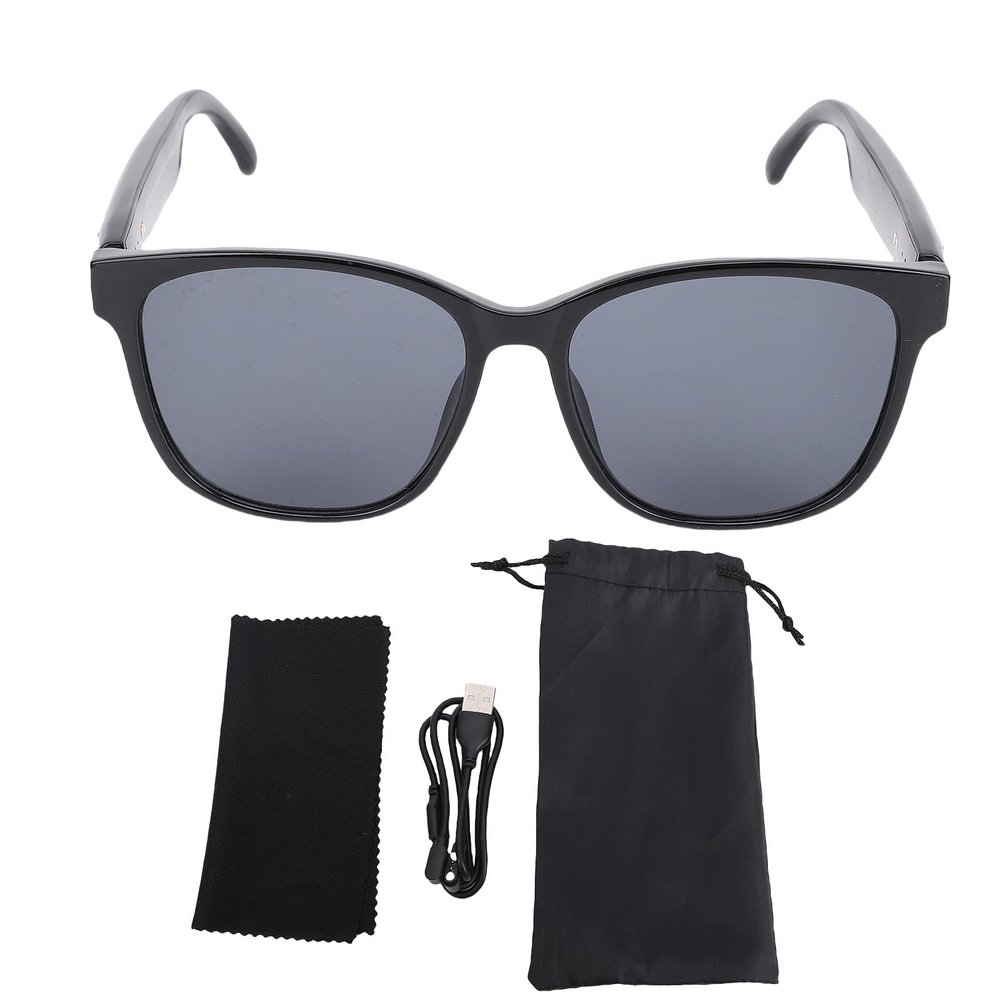 Brrnoo Smart Translation Glasses with AI Assistant Stereo Sound Multilingual Support for Global Travel Crystal Clear Calls Polarized Lenses