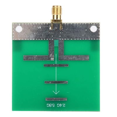 2.4G / 5.8G Dual Band RF Antenna | SMA Female Connector for Drones/Routers | 6-7dB Gain & 20W Output | Plastic & Semiconductor
