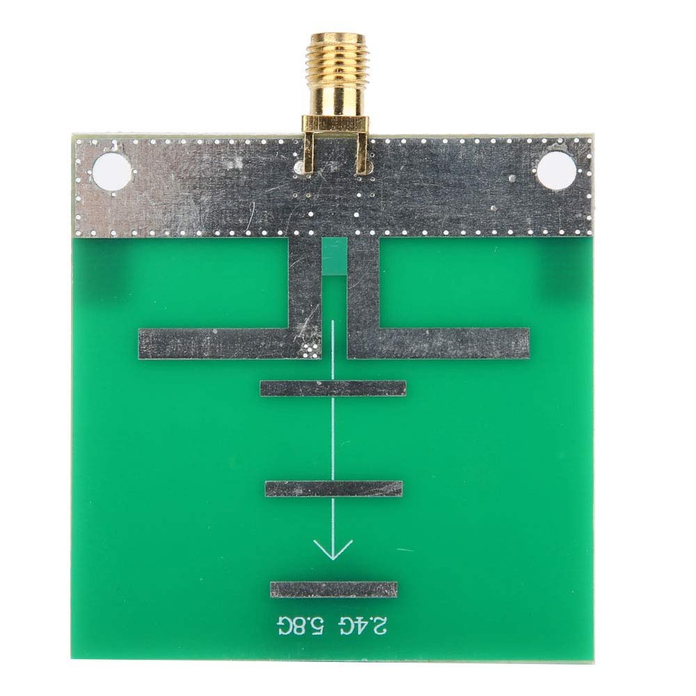 2.4G / 5.8G Dual Band RF Antenna | SMA Female Connector for Drones/Routers | 6-7dB Gain & 20W Output | Plastic & Semiconductor