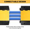 Yescom Cable Ramp Protector 3 Channel Garden Hose Protecitive 44000 Lbs Load Capacity Heavy Duty, 35.43"x23.62"x4.33" Speed Bump for Road, Driveway, Walkway and Commercial Use view 4