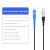 lidkew SC to FC Fiber Optic Cable,95m FTTH Armored Optical Cable,SC/UPC to FC/UPC LSZH Fiber Cable,304ft Simplex Single Mode Fiber Optic,Tri Steel Wire Reinforced Fiber Jumper, 9/125um Black view 4