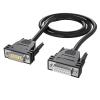 VCALDGFZ Custom Industrial Grade DB15 Cable Pure Copper Male to Female Parallel 15 Pin Serial Extension Cable 2 Rows Pinout 1m 5m 10m 30m(Female to Female,300CM) view 2