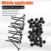 120pcs Nylon Universal Cable Tie Buckle Set, Plastic Cable Ties Straps with 120 Self-Locking Zip Ties Holder Wiring Fasteners Management for Car Fender Repairing view 3