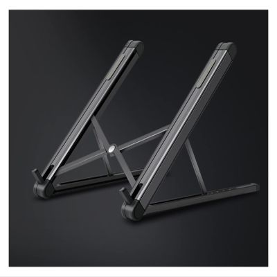 ADBWEKKF JP-2 Easy Foldable Aluminum 11-15.6 Inch Laptop Holder Ultra Light Desktop Notebook Stand Portable Laptop Support(Black)