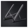 ADBWEKKF JP-2 Easy Foldable Aluminum 11-15.6 Inch Laptop Holder Ultra Light Desktop Notebook Stand Portable Laptop Support(Black) view 1