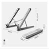 ADBWEKKF JP-2 Easy Foldable Aluminum 11-15.6 Inch Laptop Holder Ultra Light Desktop Notebook Stand Portable Laptop Support(Black) view 3
