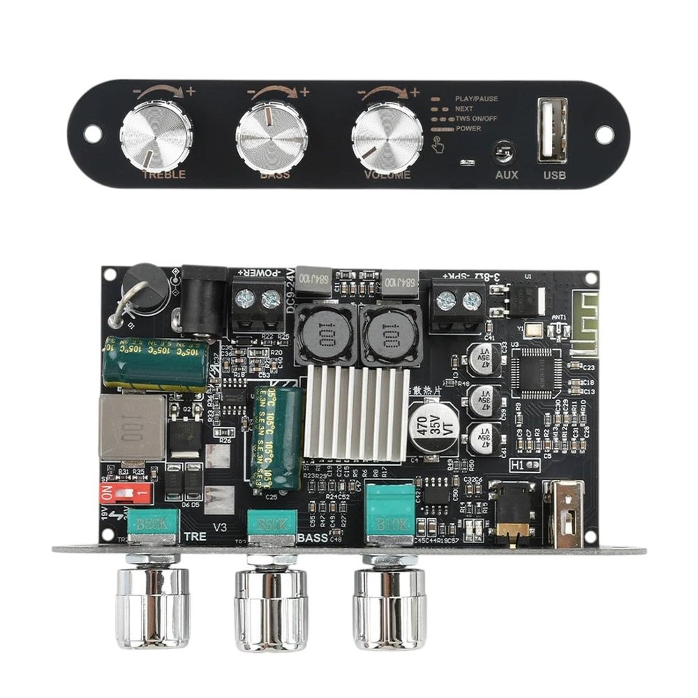 100W | Zk-1001U Dc 9-24V Bt Audio Power Amplifier Module 100W Mono Amplifier Board Amp Module for Home Theater Tpa3116D2