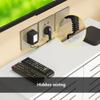 WiFi Router Storage Cabinet, Modem Rack Cover with Cable Organizer - Stylish Brown Router Box (20" L  10" W  32" H / 50x25x80cm) for Home & Office view 3