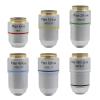 Microscope Kit Microscope Auxiliary Lens-Biological Microscope Plan Objective Lens 4X 10X 20X 40X 60X 100X 195 Objective RMS Mounting Thread Microscope Lens Adapters(4X) view 2