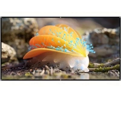 Projector Screen Screen Washable Home Theater Projector Screen Easy Folding Outdoor Projection Screen 60 72 84 100 120 150 Inches Projector Cloth Smart Home(60 inch)