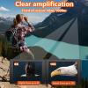 cjc10x25 HD Binoculars with 2.5K Camera | 8X Digital Zoom | 2" IPS LED Screen | 1000m Range | Video & Photo Capture for Bird Watching | Compact Binoculars with 32GB Micro SD Card (Silver) view 3