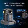 Tarkonn Body Camera with Audio and Video Recording, 4K/2160P Body Cam, 2PCS 1950MAH Batteries, Night Vision, GPS Enabled, 128G Police Body Worn Camera view 3