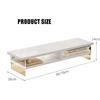 2 Tiers Wood Monitor Stand, Monitor Riser with Acrylic Support Clear Computer Multi Media Desktop Stand TV Shelf Risers view 2