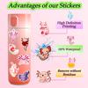 100 Pcs Cute Axolotl Stickers Kawaii Axolotl Sticker Pink Animal Vinyl Waterproof Stickes for Water Bottles Laptop Skateboard Luggage Computer Stickerss view 3