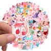 100 Pcs Cute Axolotl Stickers Kawaii Axolotl Sticker Pink Animal Vinyl Waterproof Stickes for Water Bottles Laptop Skateboard Luggage Computer Stickerss view 4