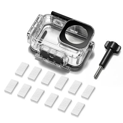BGNing 60M/196FT Underwater Waterproof Shell Compatible with Action 5PRO/4/3 with Magnetic Quick Release Port,Protective Case Stealth Diving Action Case Accessory Kit