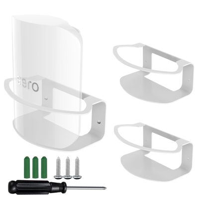 eero Pro 7 Wall Mount, Metal Wall Mount for eero Pro 7 with Secure Cable Management, Includes Screws & Screwdriver for Easy Installation, Compatible with eero Pro 7 Mesh WiFi System (3 Pack)