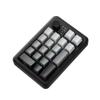 EWEADN NK20 Wireless Retro Mechanical Numpad with Knob, Bluetooth/2.4GHz/USB-C Connect with RGB Backlight Hot Swappable Number Pad, 20-Key Rechargeable External Num Pad for Win, Mac, Black Gray view 1