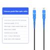 lidkew SC to SC Fiber Optic Cable,15m FTTH Armored Optical Cable,SC/UPC to SC/UPC LSZH Fiber Cable,48ft Simplex Single Mode Fiber Optic,Tri Steel Wire Reinforced Fiber Jumper, 9/125um Black view 4
