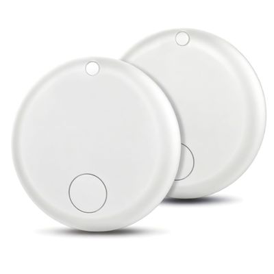 Air TrackerTags-2 Pack Tracker Tag Work with Apple Find My (iOS 14.6 Above Only) Smart Tag Item Finders for Key, Luggage, Backpacketc. ((White, 2 Pack)