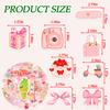 100 Pcs Coquette Stickers Cute Aesthetic Sticker Coquete Pink Bow Vinyl Waterproof Stickes for Water Bottles Laptop Skateboard Luggage Computer Stickerss view 2