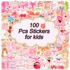 100 Pcs Coquette Stickers Cute Aesthetic Sticker Coquete Pink Bow Vinyl Waterproof Stickes for Water Bottles Laptop Skateboard Luggage Computer Stickerss view 3