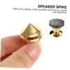 Angoily 4pcs Shockproof Copper Speaker Spikes Delicate Pads for Amplifiers and Speakers Anti-Vibration Furniture Feet view 3