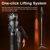 COMAN One-Click Lifting Monopod with Feet, 65 Travel Monopod with 360 Ball Bowl Head, Lightweight Camera Tripod with Arca Quick Release for Canon Nikon, DSLR Cameras, Max Load 22lbs/10kg (M1S) view 2