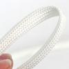 QUYWAZP 1mm-30mm White Braided Fiberglass Sleeve, 1M 600 Deg.C High Temperature Fiberglass Sleeving Heat Shield Sleeve Glass Fiber(Inner Diameter 7mm) view 2