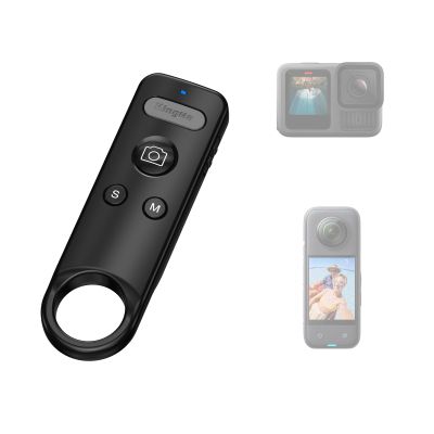 Camera Bluetooth Remote for Insta360 Wireless Remote Control Compatible with Go Pro 8/9/10/11/12/13 for Insta360 X2 X3 X4 X5 GO 3/3S ACE PRO1/2 Sport Camera Remote for Vlogging/Cycling