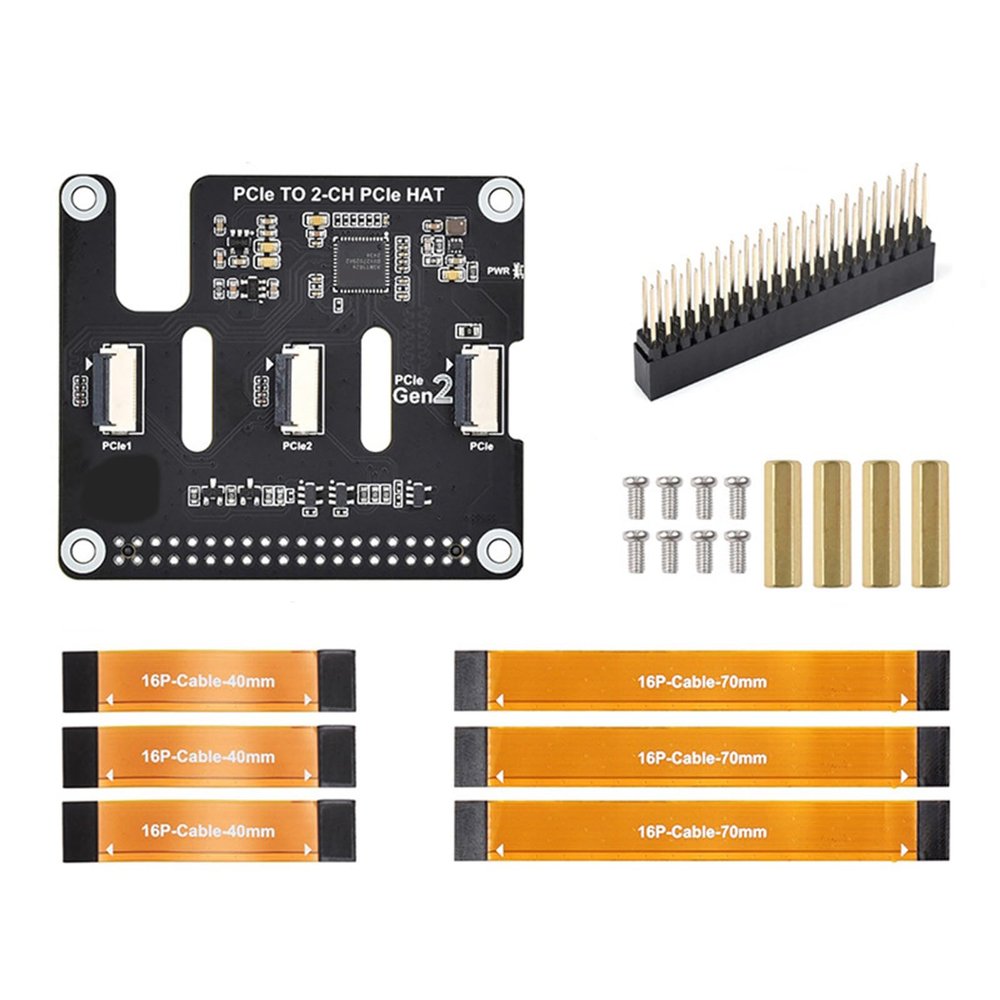 2CH PCle Expansion Card 16PIN Connecting Port Easy Integration In Projects For Electronics Enthusiasts