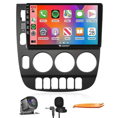 CarPlay Android Auto Navigation Stereo GPS Radio Camera Display 9" IPS Touchscreen Headunit Tablet Pad Media Player for Benz M-Class W163 1998-2005, if Applicable Quad Core 2G+64G