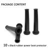 10 Pcs 80mm/3.15in Length Black Rubber Power Boot Protector,Rubber Strain Relief Cord Boot Protector Cable Sleeve Hose,for Powfer Tool Cutting Machines Electric Drills Cable Protection view 4