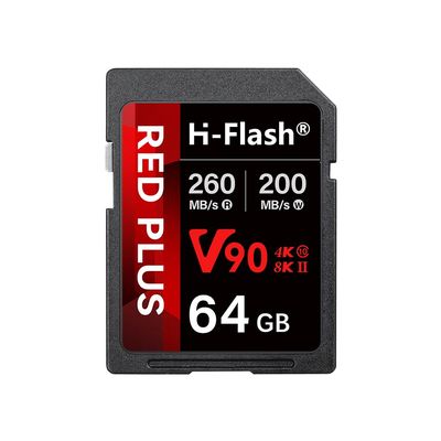64GB SD V90 Memory Card  260MB/s Read, 200MB/s Write | Ideal for 4K/8K HDR, and 360 Video | High-Performance SD Card for Cameras, Photographers & Content Curators